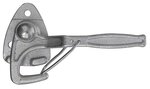 Crochet de valve n° 0 droit 140 mm avec illet a visser