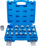 Jeu de Douilles, six pans (1/2) 8 - 32 mm 19 pieces