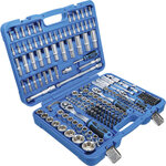 Coffret de douilles Super Lock 6,3 mm (1/4) / 10 mm (3/8) / 12,5 mm (1/2) 192 pieces