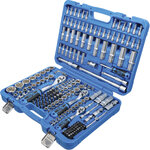 Coffret de douilles Super Lock 6,3 mm (1/4) / 10 mm (3/8) / 12,5 mm (1/2) 192 pieces