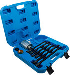 Jeu d’outils pour verin hydraulique avec broches de traction pour l’extracteur d’injecteurs diesel 17 t
