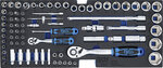 Caisse a outils metallique 3 tiroirs avec 153 outils