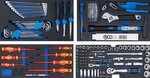 Caisse a outils metallique 3 tiroirs avec 153 outils
