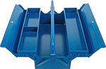 Caisse a outils metallique vide 420 x 200 x 150 mm 3 compartiments