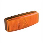 Feu de position lateral 12/24V orange 110x40mm LED