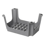 Marchepied en plastique gris 42,5 x 27,5 x 23 cm