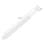 Caoutchouc de tension 5 trous 355 x 25 mm