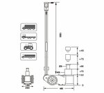 Cric hydropneumatique 20 - 40 tonnes