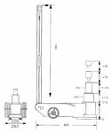 Cric a rouleau hydropneumatique d'une capacite de 50 tonnes