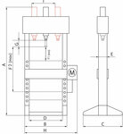 Presse hydraulique hydropneumatique 75 tonnes