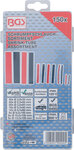 Assortiment de tubes retrecis Rouge / Noir 150 pcs.