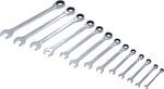 Jeu de cles mixtes a cliquet 8 - 32 mm 13 pieces