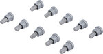 Jeu dembouts avec butee de profondeur pour plaques de carton-pl tre hexagone m le 6,3 mm (1/4) cruciforme PH2 10 pieces