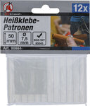 Batonnets de colle chaude transparent Ø 7,5 mm, 50 mm 12 pieces