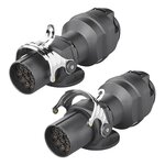 Adaptateur de prise de 24V 15 a 12V 13 broches ISO12098 > ISO11446