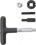 Jeu de cles universelles de service d’huile pour bouchons de vidange d’huile en matiere plastique (1/4) / (3/8) 5 pieces