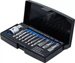 Jeu d'extracteurs de vis pour profil T defectueux (pour Torx) T10 - T55 11 pieces