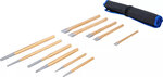 Jeu de chasse-goupilles, burins, pointeaux12 pieces
