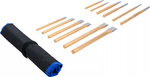 Jeu de chasse-goupilles, burins, pointeaux12 pieces