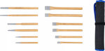 Jeu de chasse-goupilles, burins, pointeaux12 pieces