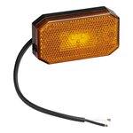 Feu de gabarit lateral 12/24V orange 80 x 44 mm LED