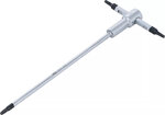 Jeu de tournevis avec poignee en T coulissante profil T (pour Torx) T10 - T50 9 pcs