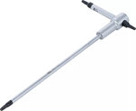 Jeu de tournevis avec poignee en T coulissante profil T (pour Torx) T10 - T50 9 pcs
