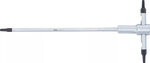 Tournevis avec poignee en T coulissante profil T (pour Torx) T10-T50