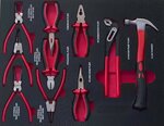 Servante d'atelier XXL 300 pieces avec plateau en acier