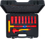 Jeu de douilles VDE Empreinte 12,5 mm (1/2) 10 - 24 mm 11 pieces