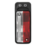 Largeur lumiere rouge/blanc 92x42mm sur support