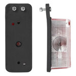 Largeur lumiere rouge/blanc 92x42mm sur support