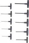 Jeu de tournevis avec poignee en T six pans interieurs 2 - 10 mm 10 pieces