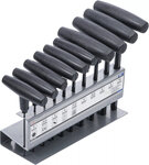 Jeu de tournevis avec poignee en T six pans interieurs 2 - 10 mm 10 pieces