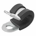Collier fixation cable 8 mm avec protection en caoutchouc x10 pieces