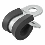 Collier fixation cable 8 mm avec protection en caoutchouc x10 pieces