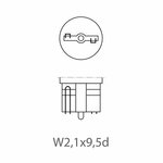 Ampoule voiture 12V 3W T10 W2,1x9,5d x10 piece
