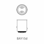 Ampoule voiture 12V 21/5W BAY15d x10 piece