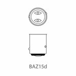 Ampoule voiture 12V 21/4W BAZ15d x10 piece