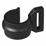 Clip de tente pour mat de tente 20-25mm avec fente noir