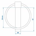 Goupille de securite 6mm avec anneau
