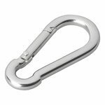 Mousqueton metal 6x60mm x10 pieces