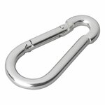 Mousqueton metal 6x60mm x10 pieces