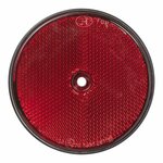Reflecteur rouge 80mm montage a vis