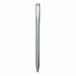 Piquet de tente 30cm metal demi-rond