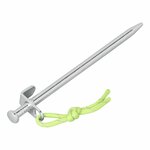 Goupille de roche 20 cm en acier galvanise avec crochet en L Heavy Duty