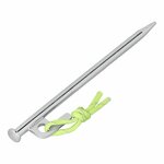 Goupille de roche de 20 cm en acier galvanise avec crochet en P Heavy Duty