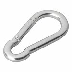 Mousqueton en metal 8x80mm x10 pieces