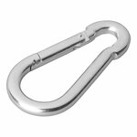 Mousqueton en metal 8x80mm x10 pieces