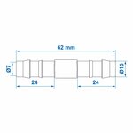 Passe-fil droit 10 mm par piece